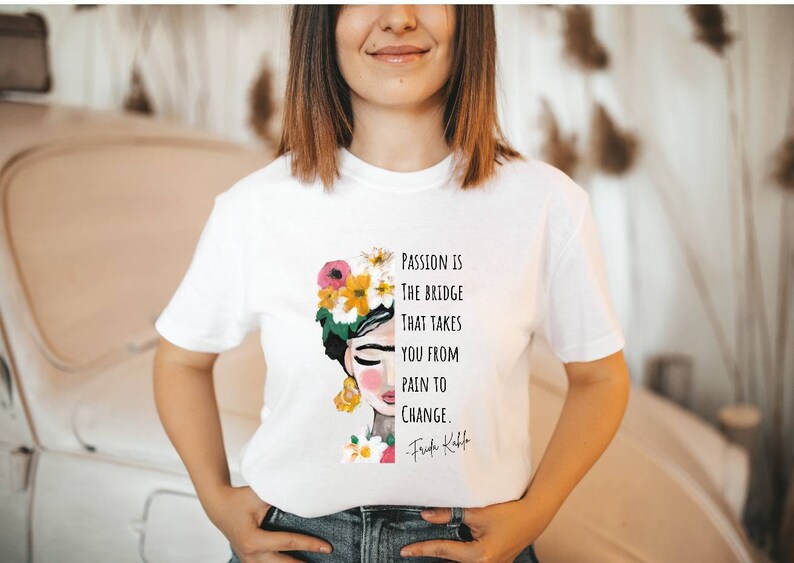 Frida Kahlo T-Shirt Streetwear Frauenpower Frau Mädchen Oberteil Bild 2