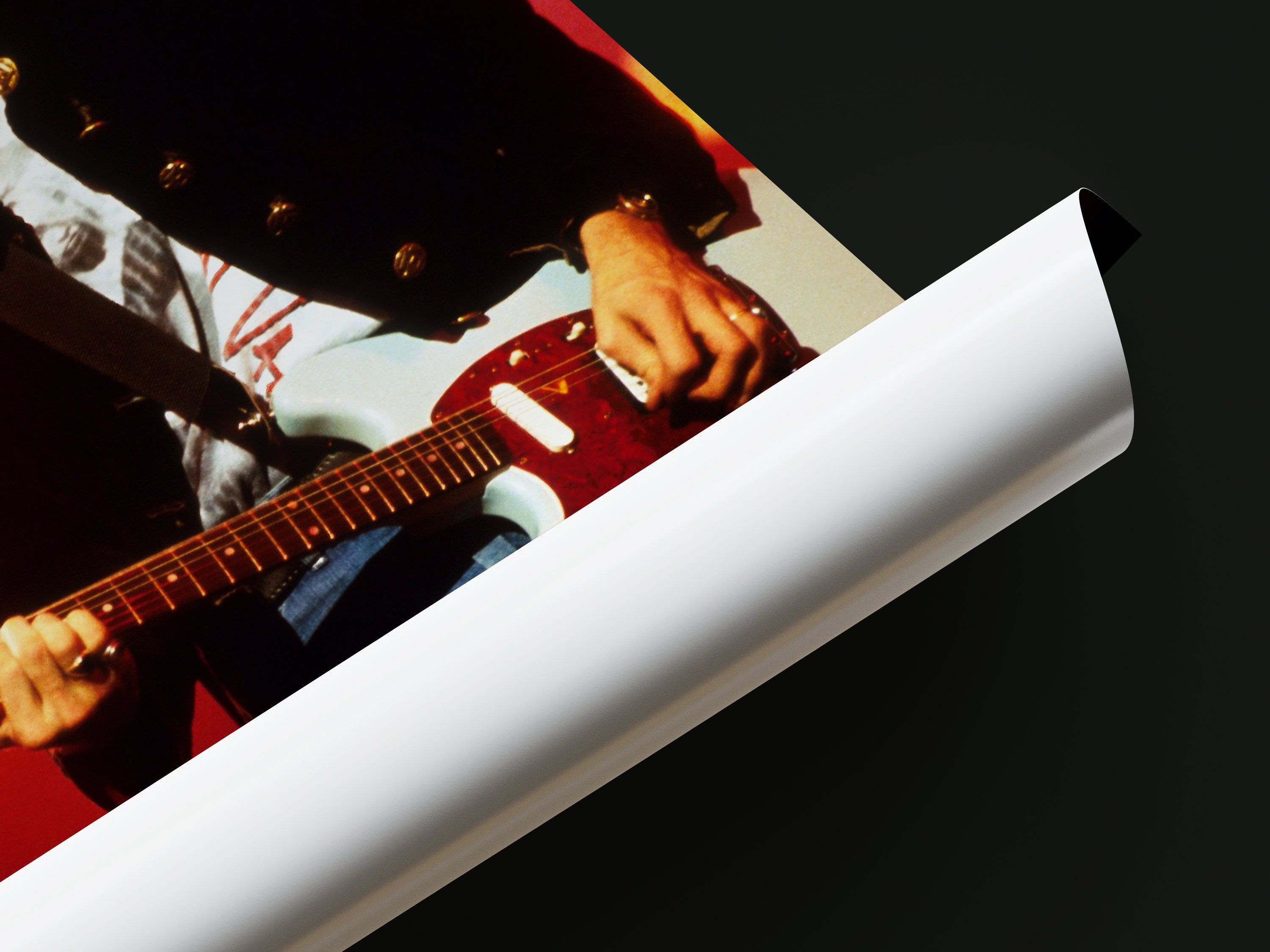 Kurt Cobain Vintage Rock Icon Wall Art - High Quality Nirvana Poster ...