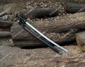 40" Decorative Katana Sword | Stainless Steel Blade | Japanese Samurai Art Display | Unique Home Office Decor UK