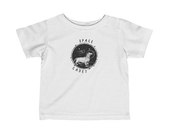 Space Cadet Cute Everyday Wear linda camiseta para niñas, niños, bebés unisex