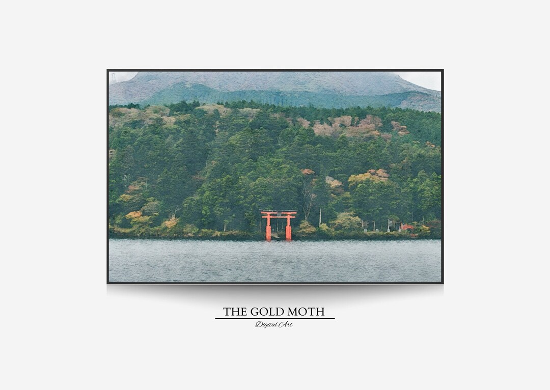 Torii Japanese Gate Painting Torii Gate Painting Asian Etsy