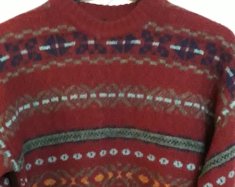 Eskimo knitwear vintage Jumper pullover sweater 39-41 inches 99-104 centtimetres,Shetland pure new wool made in England.