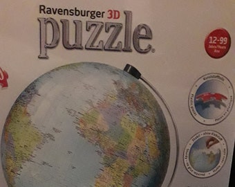 Ravensburger 3D Puzzle THE EARTH 540 Pieces World Globe with Stand NEW  Sealed