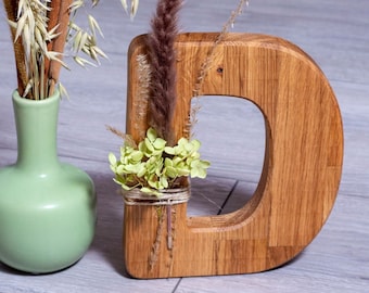 Personalized letter with dried flowers |