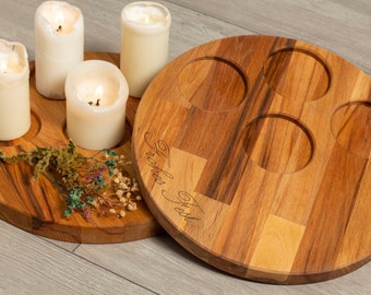 Candle holder | Candle board | Advent wreath | Advent | Bilateral