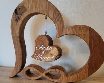 Personalized wooden heart