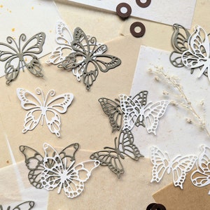 Stanzteile Schmetterlinge • Artjournaling • Anhänger • Planer die cuts zum Dekorieren • 24 Stück