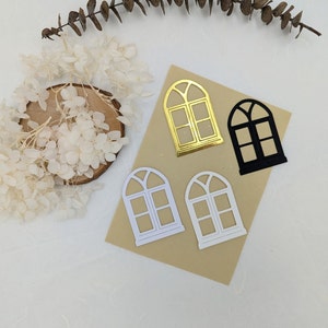 Fenêtre pièces perforées • fabrication de cartes • journalisation • décoration de planificateur • pendentif • 16 pièces