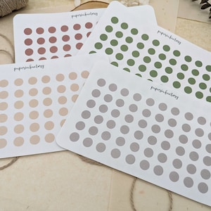 Stickervel stippen • cirkels • kalender • plakstippen • plannerstickers