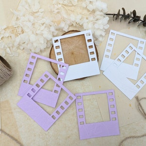 Stanzteile Filmrahmen • 10 Stück Fotostreifen • Filmstreifen • geprägtes Kraftpapier