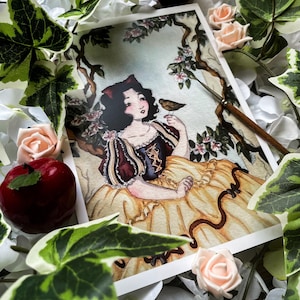 Snow White Art Print | Vintage Grimm's Fairytales-Inspired Illustration