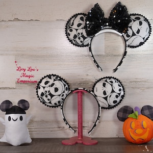 Jack Skellington Mickey Ears, Minnie Ears