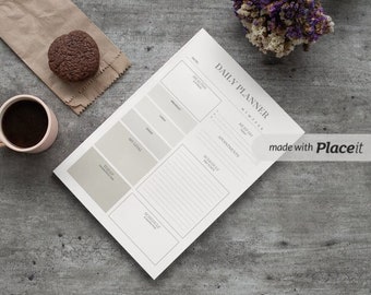 Daily Planner, a To do list, Instant Download, Daily Schedule, Printable