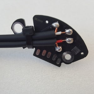 RCA-kabel voor Technics SL 1200 MK2 draaitafel gesoldeerd op zwarte print lengte 125 cm 1N afbeelding 8