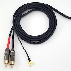 RCA-Audiokabel für Technics Plattenspieler sl-1900, sl-1910, sl-2000, sl-3100, sl-3110 mit Phono-Masse, GND-Kabel - 150 cm, 59 Zoll |4Z