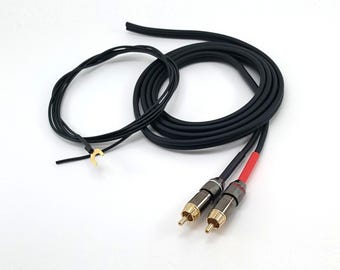Cable RCA de repuesto para tocadiscos y fono Technics SL-D1 SL-D2 SL-D3 SL-D202 SL-B1 SL-B2 SL-B3 SL-B5 SL-B101 SL-B201 con toma de tierra, 1,3 m 1,5 m