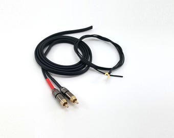 Cable de audio de repuesto para tocadiscos Technics SL-220, SL-1900, SL-D2, SL-1910, SL-B303, SL-2000, SL-D3, SL-3100, SL-1600, SL-3110 y SL-210 (1,3 m - 1,5 m).
