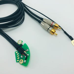 Technics SL 1200 M3D RCA Cable, New Replacement Turntable Soldered with Ground 130cm, 51inch