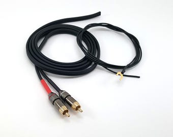 Cable de audio RCA THORENS para tocadiscos con cable GND - 150 cm, 59 pulgadas