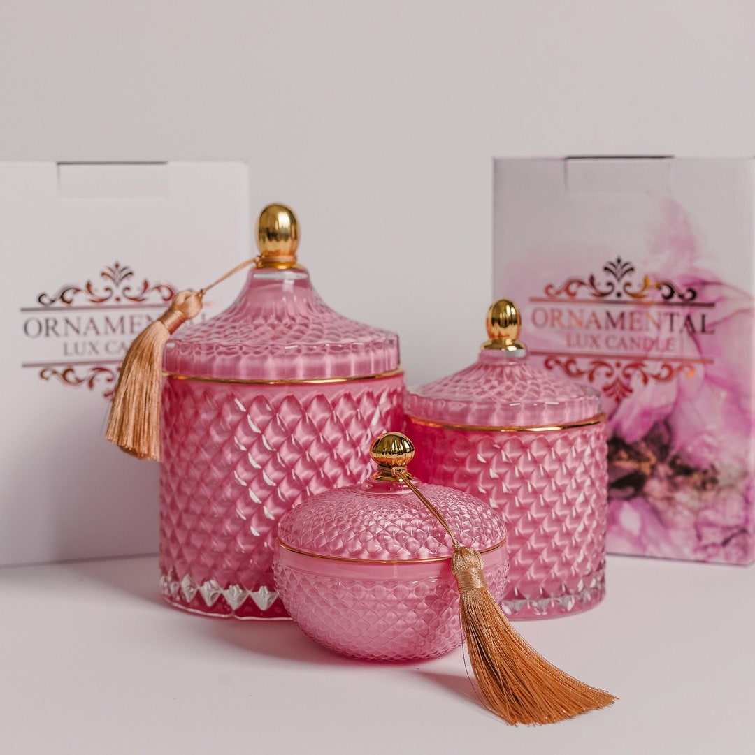 Scented Candles SET With Decorative Tassel for Bridesmaid 3 Etsy