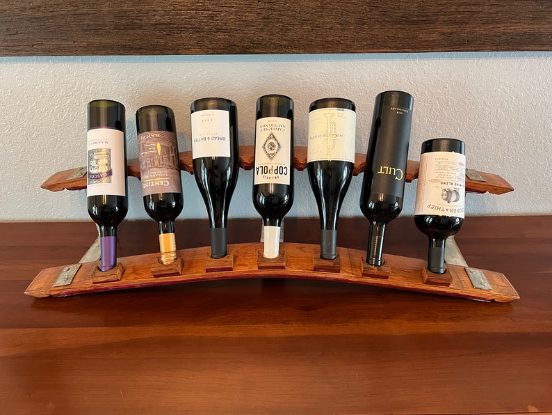 Table Top Wine Rack From Staves and Hoops Etsy