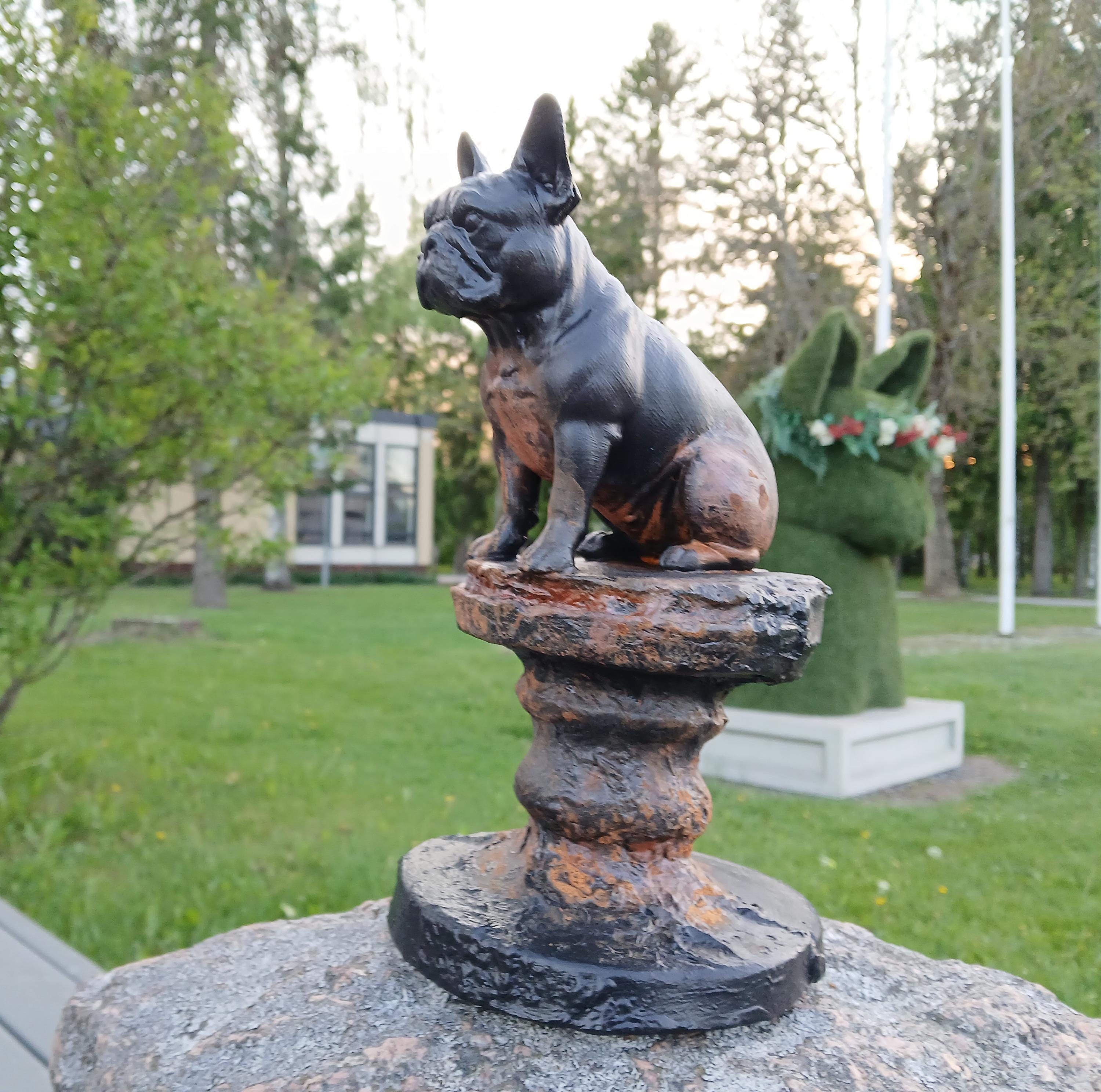 ヴィンテージ ブルドッグ ブロンズオブジェ 】パグ・フレブル・ブル・銅像彫刻 Antique French Bulldog - Etsy
