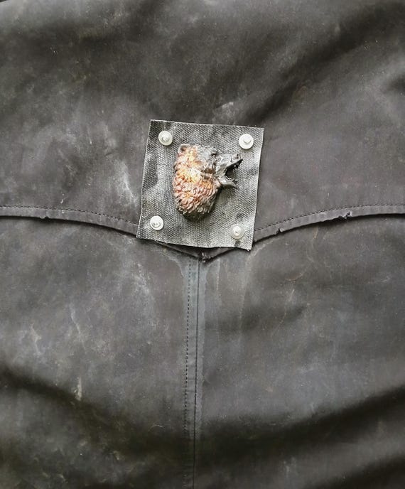A vintage raincoat jacket in a light apocalypse style. "Apocalypse Whisper2" View 6