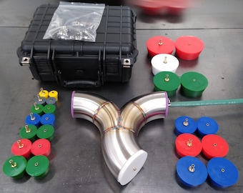 Silicone purge plug kit with case 1 inch to 4 inch for tig welding sanitary stainless steel tube and pipe (28 plugs)