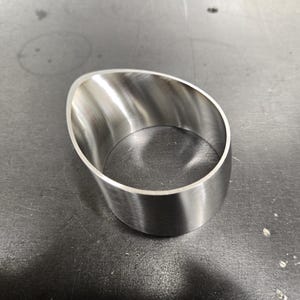 2.5&quot; Short teardrop exhaust tip .065 304 stainless turbo outlet fabrication weld on