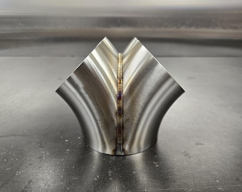 Merge collector dual 3&quot; to single 3.5&quot; .065 304 stainless tig welded exhaust turbo fabrication weld on fitting