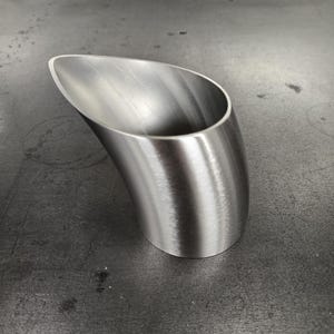 2.5&quot; teardrop exhaust tip .065 304 stainless turbo outlet fabrication weld on