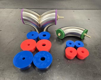 1.5" to 3" Silicone Purge Plug Kit with Diffusers: TIG Welding, Exhaust Fabrication
