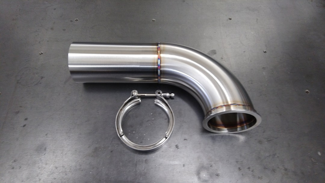 Stainless CT26 Downpipe Turbocharger Flange 3.0" Outlet V-band Toyota