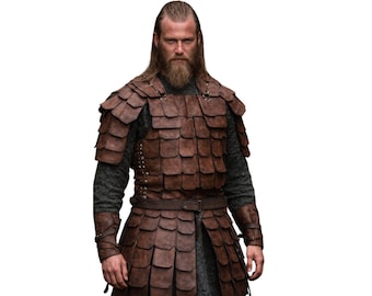 Handmade Leather Brigandine Armor: Viking Renaissance LARP Outfit