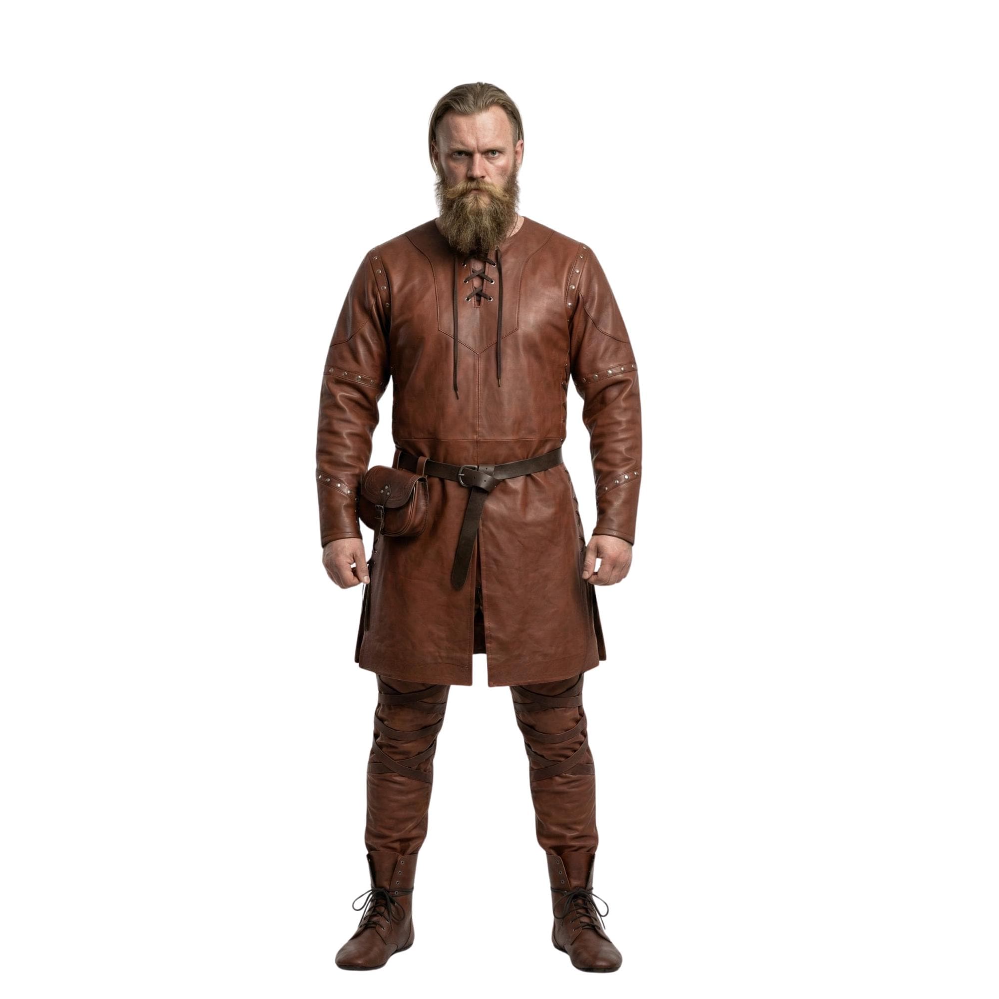 Handmade Viking Leather Tunic - Medieval Norse Warrior Costume - Gift ...