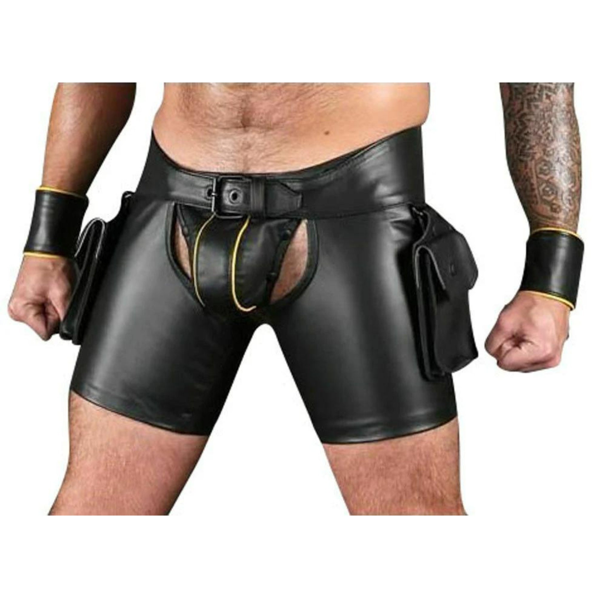 Leather Chaps Shorts Etsy UK