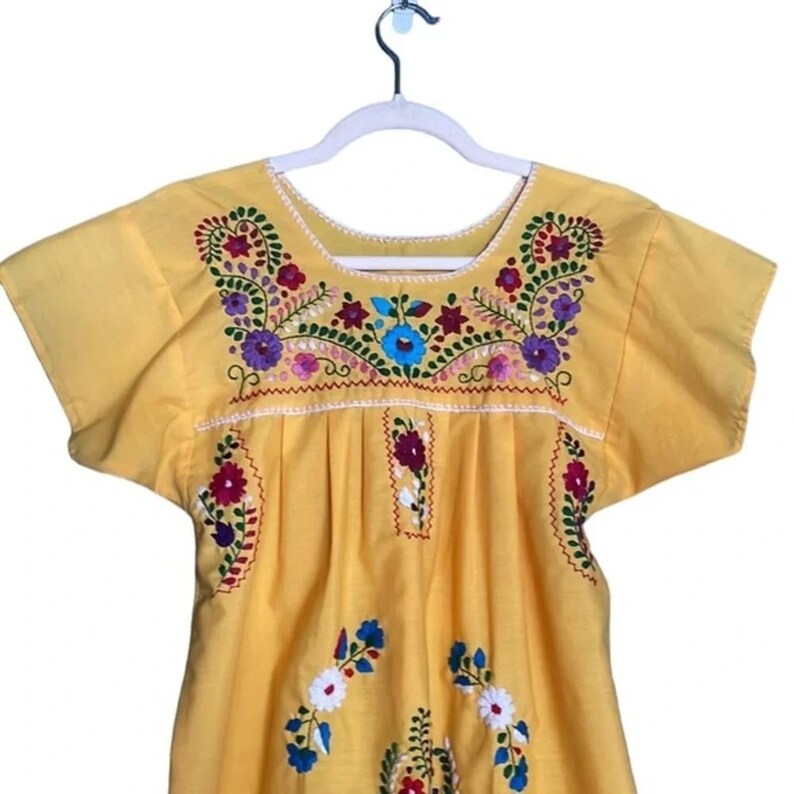 New Johnny Was Inspired Women's Handmade Cotton Square Neck Lounge Dress image 3