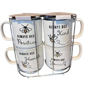 Stackable Coffee Mugs With Rack - Etsy