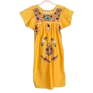 New Johnny Was Inspired Women's Handmade Cotton Square Neck Lounge Dress image 1