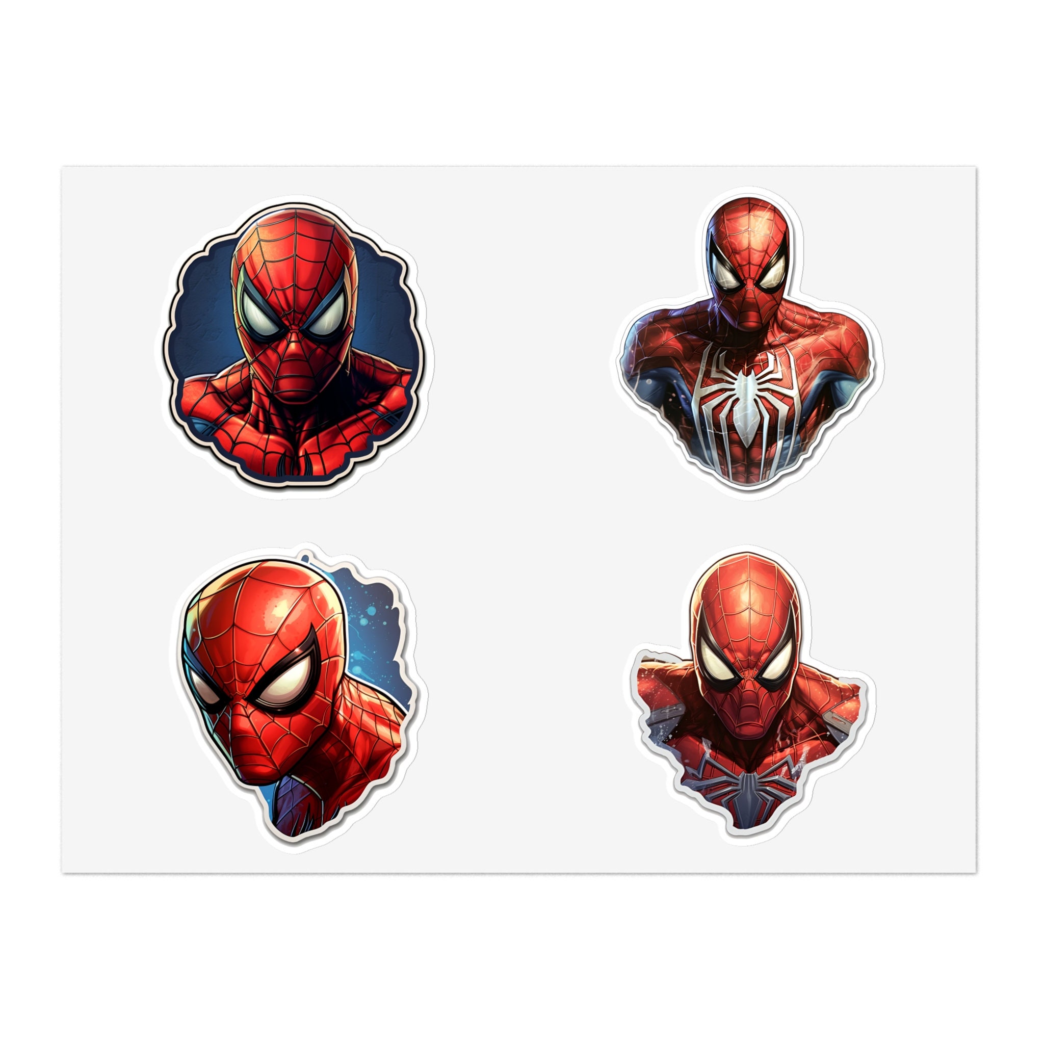 4 Spiderman Clipart Spiderman Sticker Avengers Marvel Etsy Australia