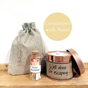 Personalised Retirement Card – Handmade Custom Name Card Full Set