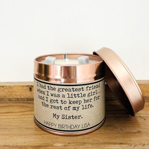 Personalised Sister Birthday Card – Handmade Poem Card afbeelding 8