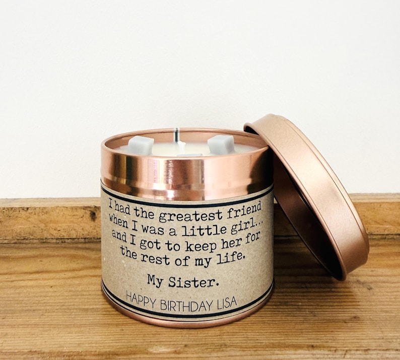 Personalised Sister Birthday Card – Handmade Poem Card afbeelding 8
