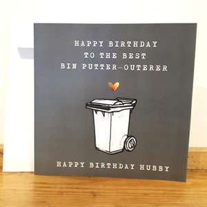 Funny Birthday Card - Husband birthday card / Boyfriend birthday card - Handmade and personalised with name