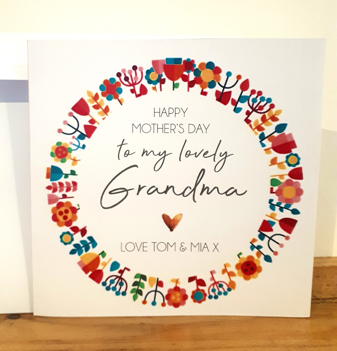 Nana/grandma Mothers Day Card Handmade and Personalised With Name