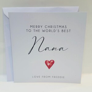 Personalised Christmas Candle Gift for Nana - Handmade Scented Candle image 5