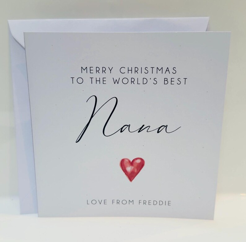 Personalised Christmas Candle Gift for Nana - Handmade Scented Candle image 5