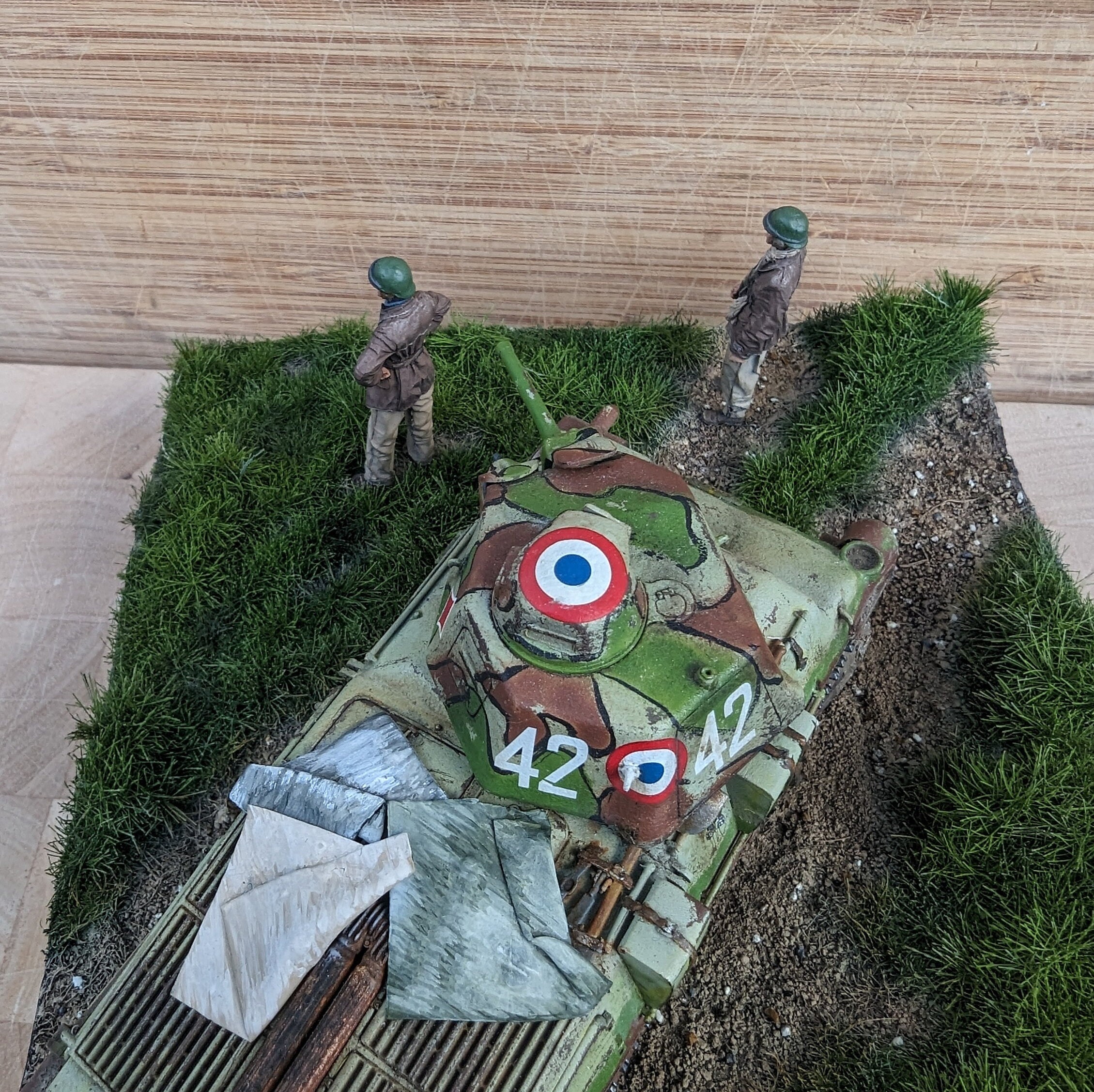 Panzer Modell Somua S-35 – Maßstab 1:43, Olivebraun, Französisch 1940, Von Ixo