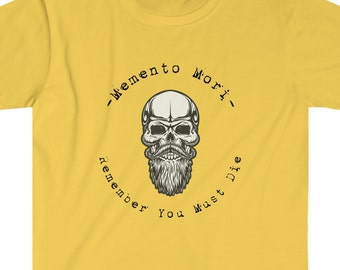 Memento Mori, onthoud dat je moet sterven, stoïcijnse t-shirt