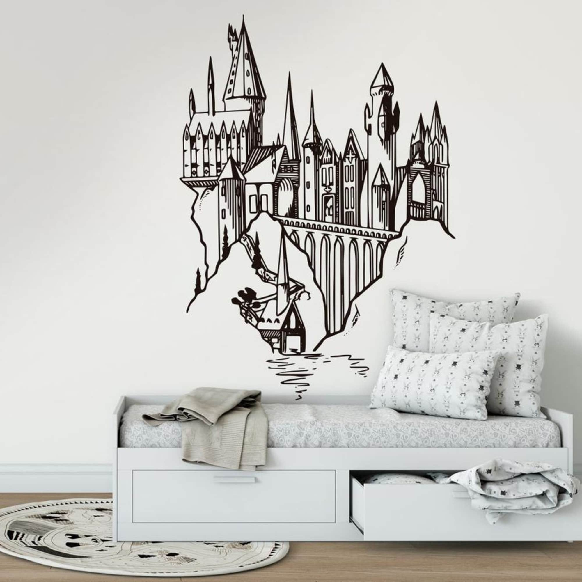 Wizard School Wall Decal Magic Kids Decor Hocus Pocus Wall Sticker Home  Decor Wall Decor Owl Decal 